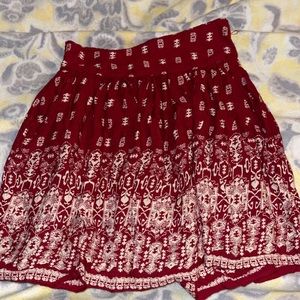 Cute red skirt with pockets!